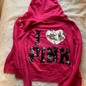 VS PINK zip-up hoodie